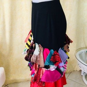 Authentic Trashfashions original hand made recycled colorful sz 6 OneOfAkind